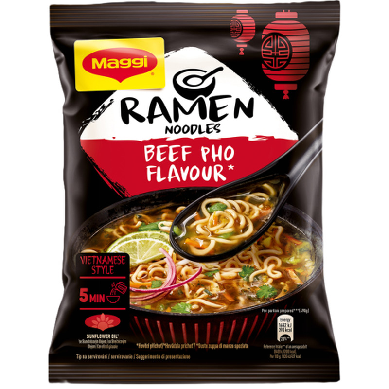 Kiirnuudlid veiselihamaitselised Pho Maggi 90g