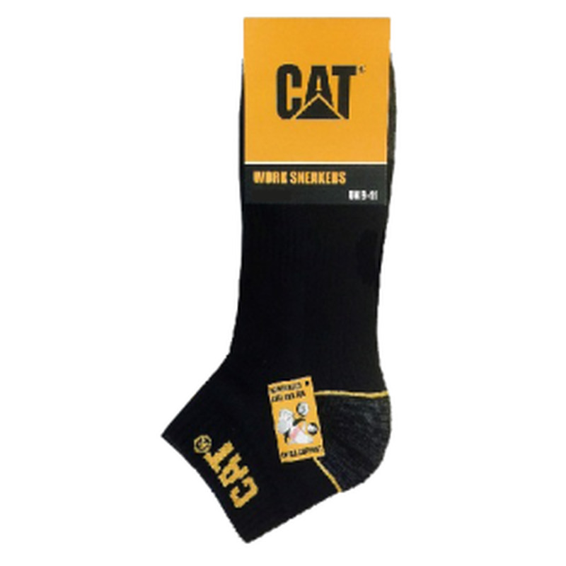 Meeste töösokid madala säärega 3 paari, CAT, 39-42 , värv must