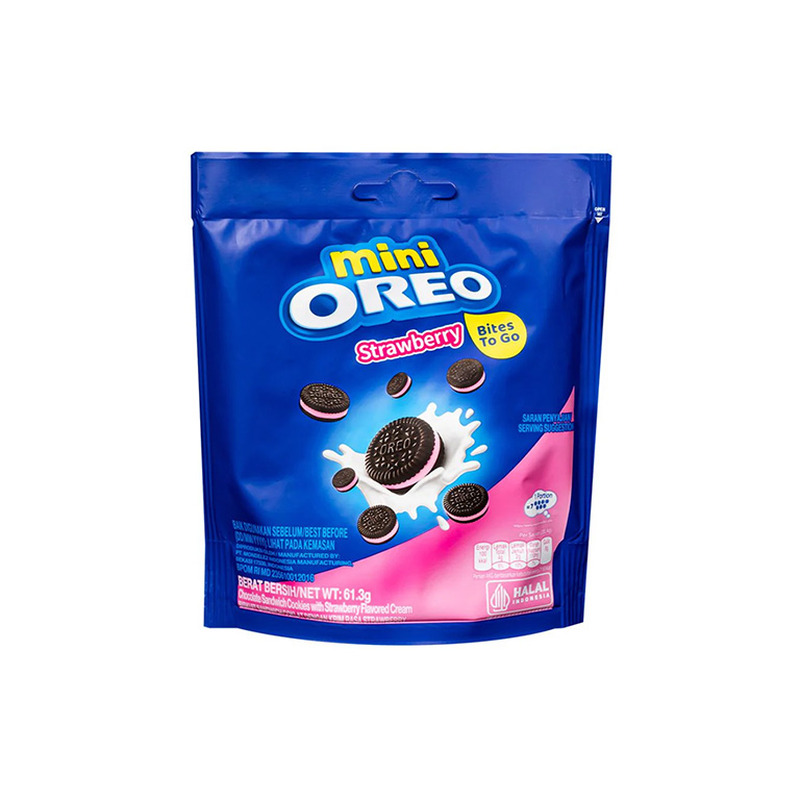 Küpsised OREO MINI Maasika, 61,3g