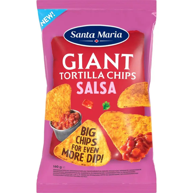 Santa Maria suured salsamaitselised tortillalaastud, 160 g