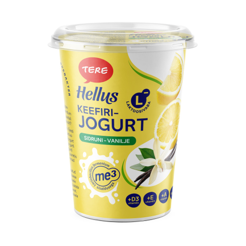 Keefirijogurt ME-3 sidruni-vanilli Hellus 380g