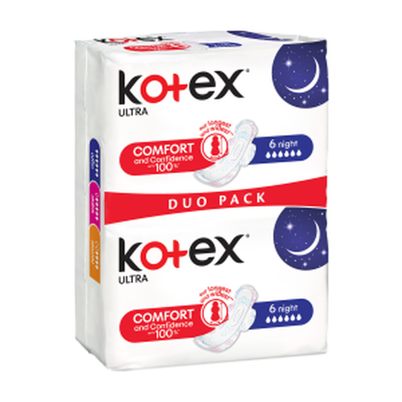 Hügieeniside Ultra Night, KOTEX, 12 tk