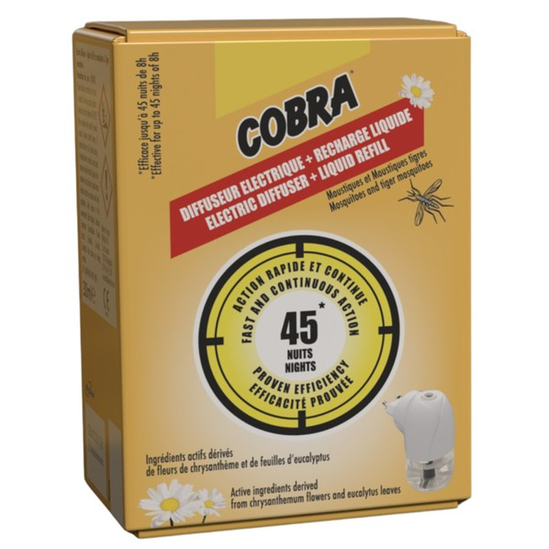 Cobra Elektriline Sääsetõrjeaparaat Vedelik 45 ööd 1tk