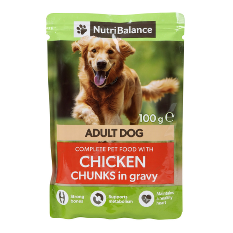 Täissööt koertele Nutribalance kanalihaga 100g