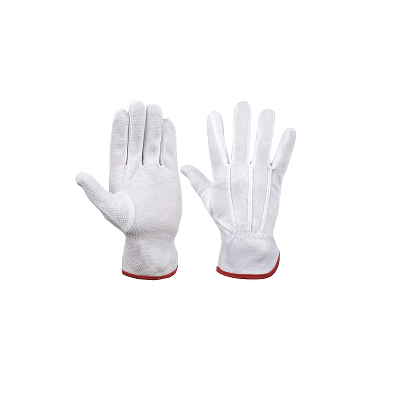 Tekstiilkindad mikropunktidega valge 11