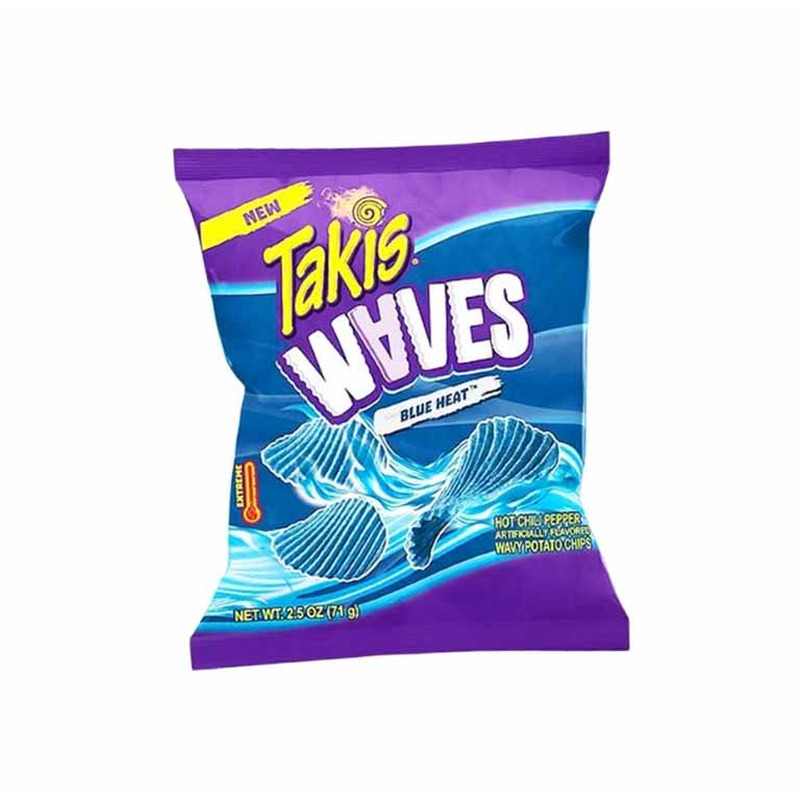 Kartulikrõpsud Blue Heat Waves, TAKIS, 71 g
