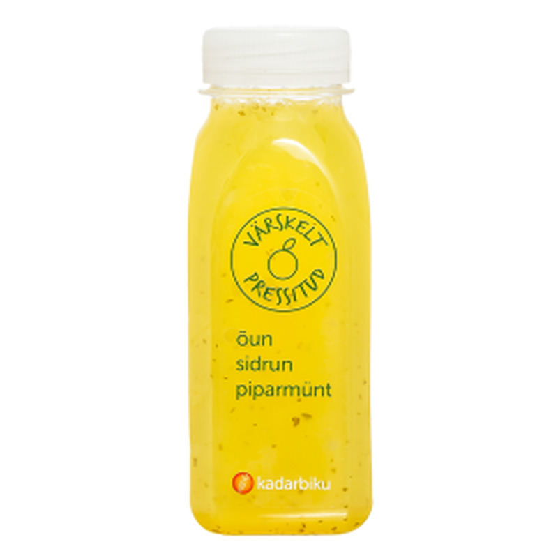 Õuna, sidruni, piparmündi värskelt pressitud mahl, KADARBIKU KÖÖGIVILI, 250 ml