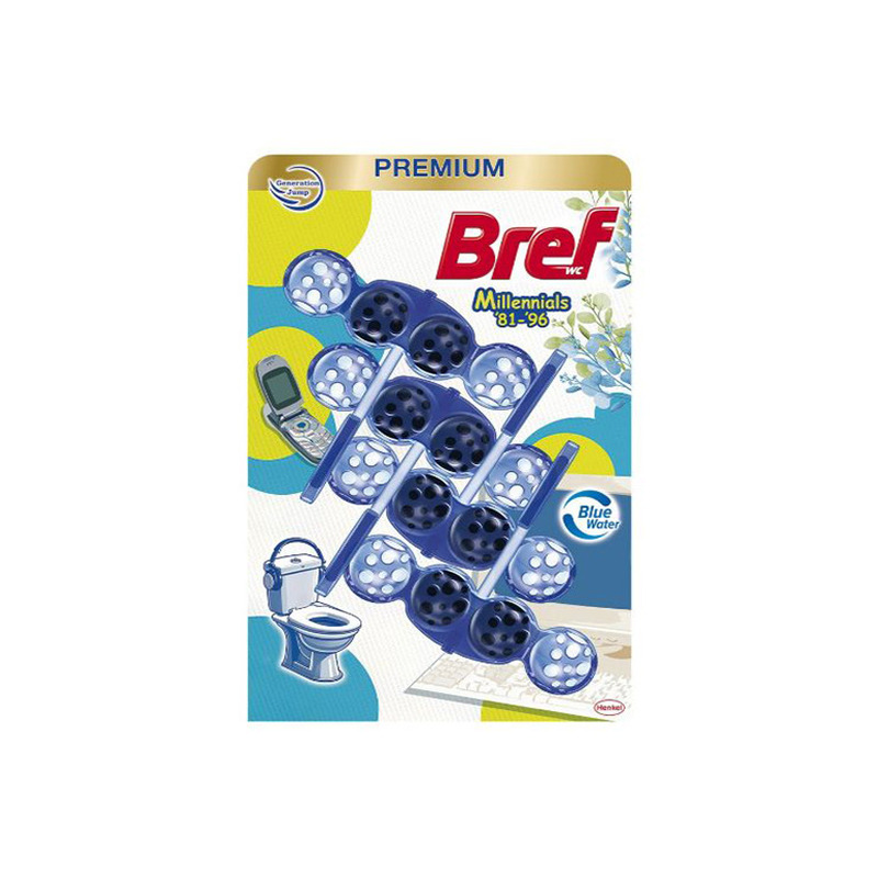 WC Värskendaja Bref COLOR AKTIV MILENNIALS 4X50g