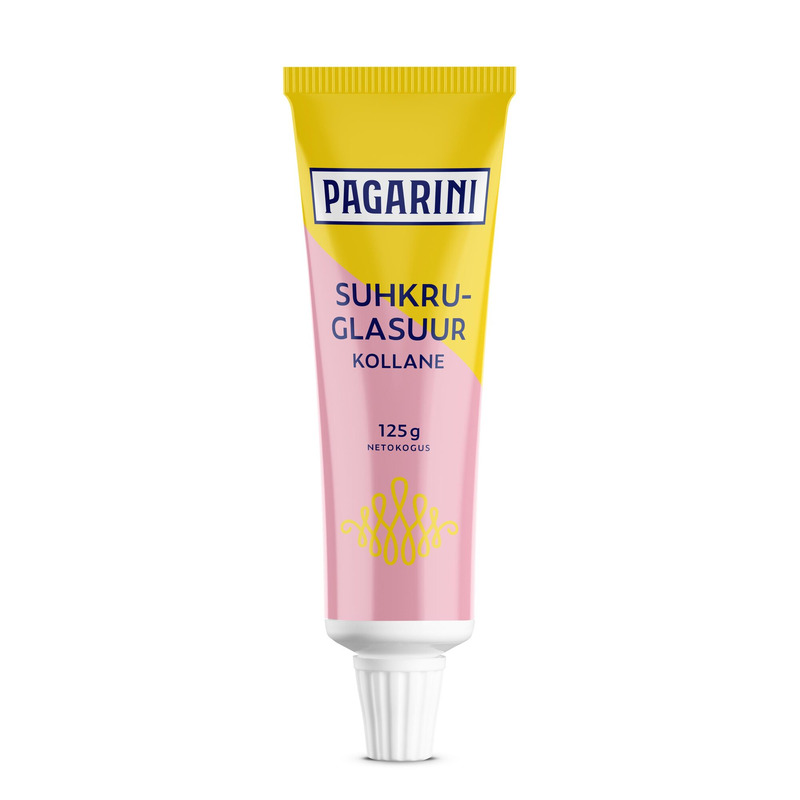 PAGARINI Suhkruglasuur kollane 125g