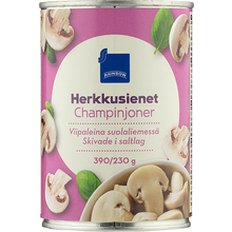 Šampinjonilõigud soolvees 390/230 g