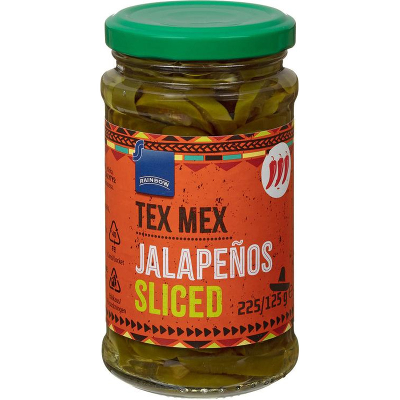 Rainbow jalapenoviilud soolvees 225/125g