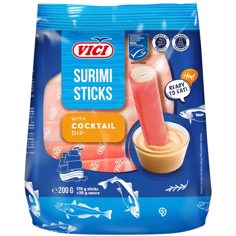 Vici Minisurimipulgad kokteilikastmega, MSC 200g