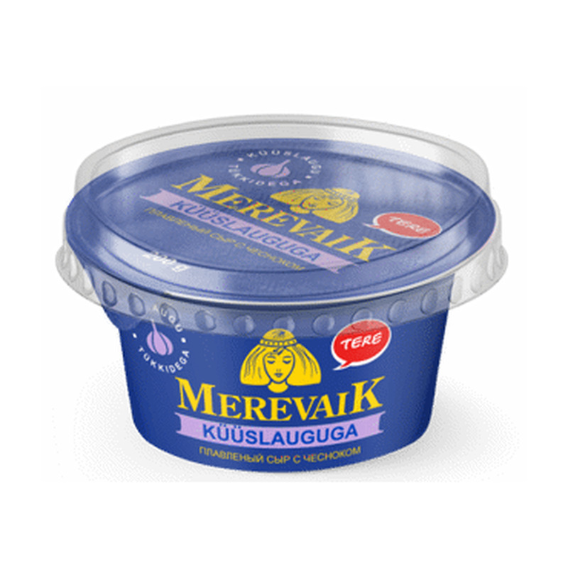 Sulatatud juust MEREVAIK küüslauk, 200g
