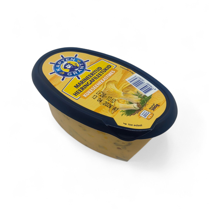 Kapten Grant Marineeritud Heeringafileetükid Kukeseenekastmes 300g