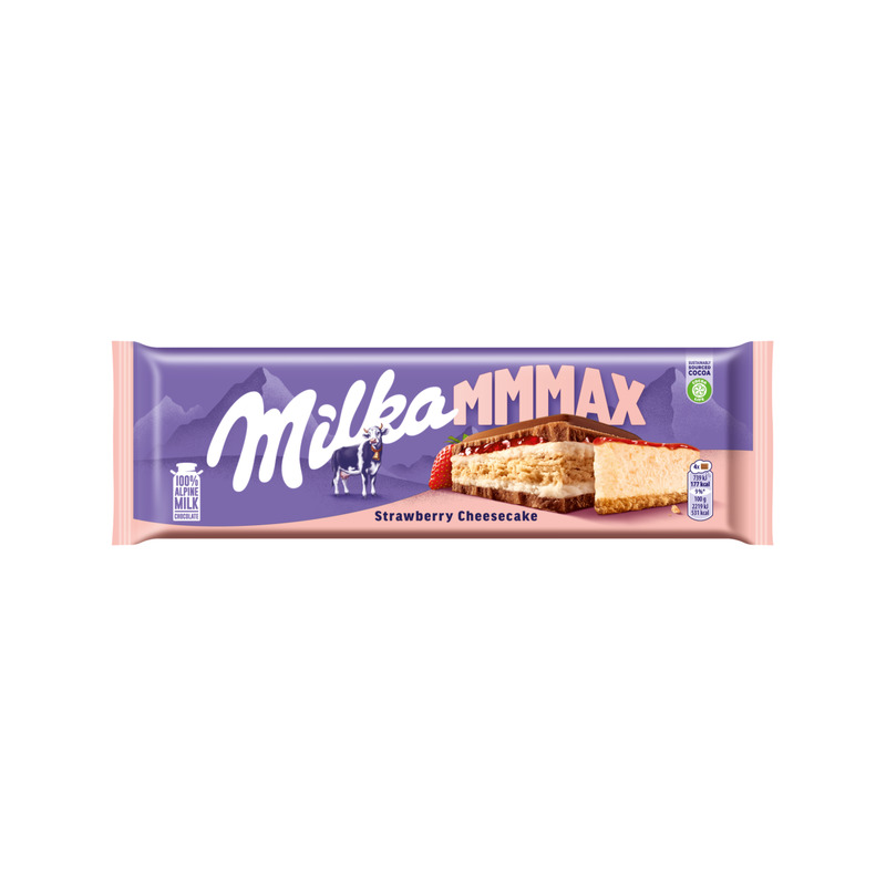 KAST 12 tk! Milka straberry cheesecake 300g