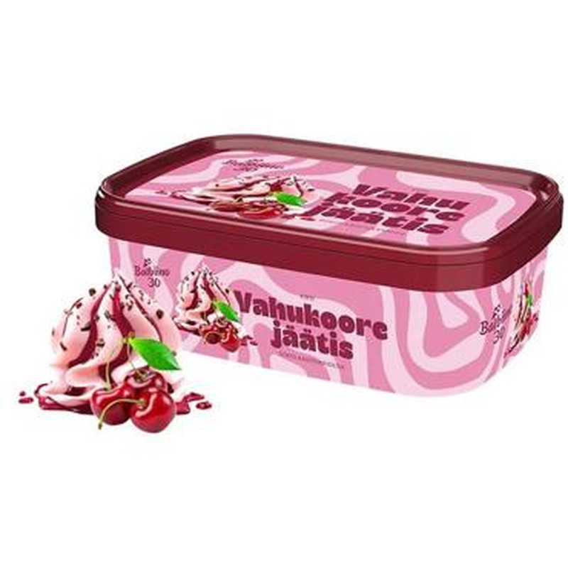 Jäätis kirsi šok.tükkidega BALBIINO,500g