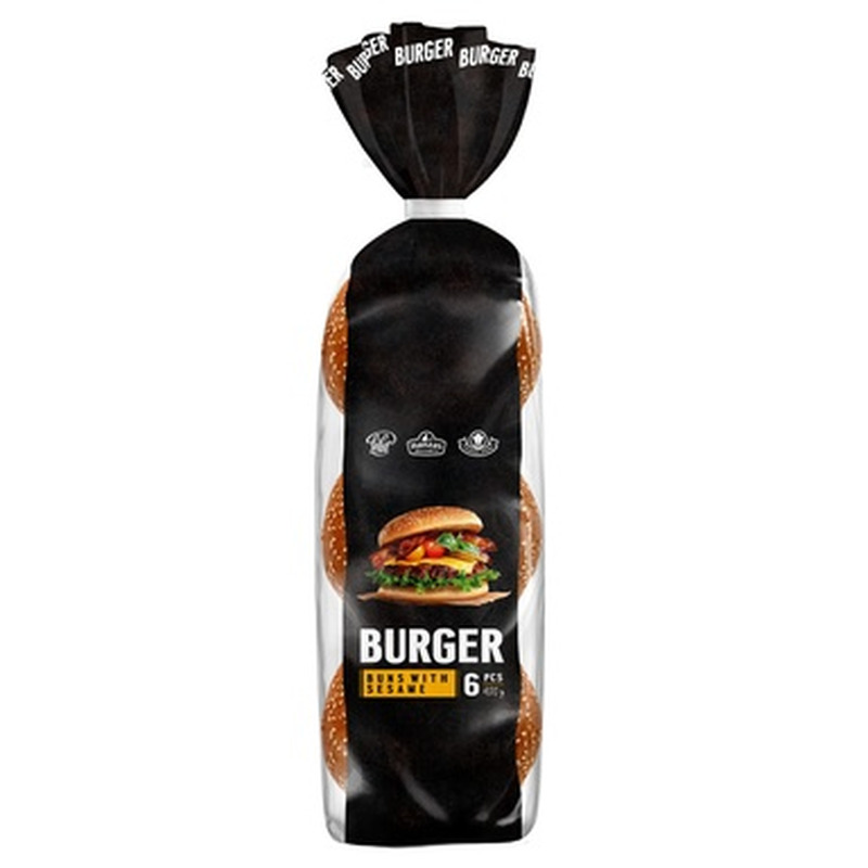LEIBUR Burgerikukkel seesamiseemnetega 420g (6tk)
