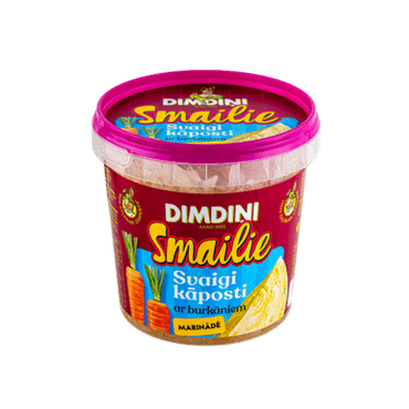 Kapsas porgandiga, marin. SMAILIE, 650g