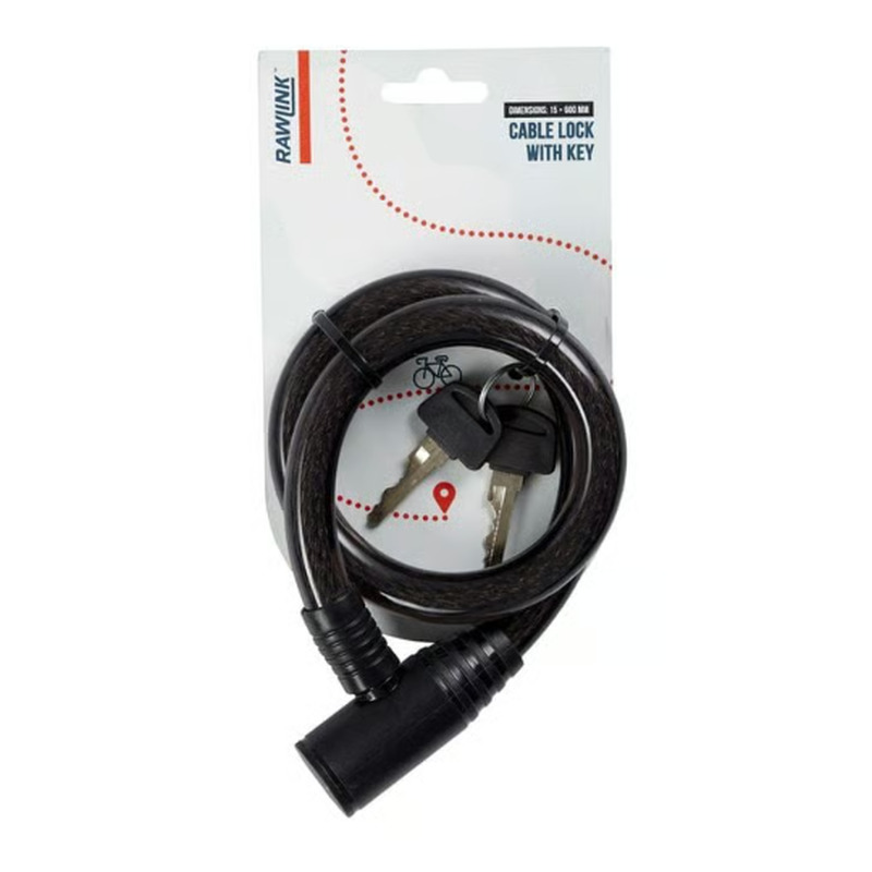 Jalgrattalukk võtmega, RAWLINK, 60 cm