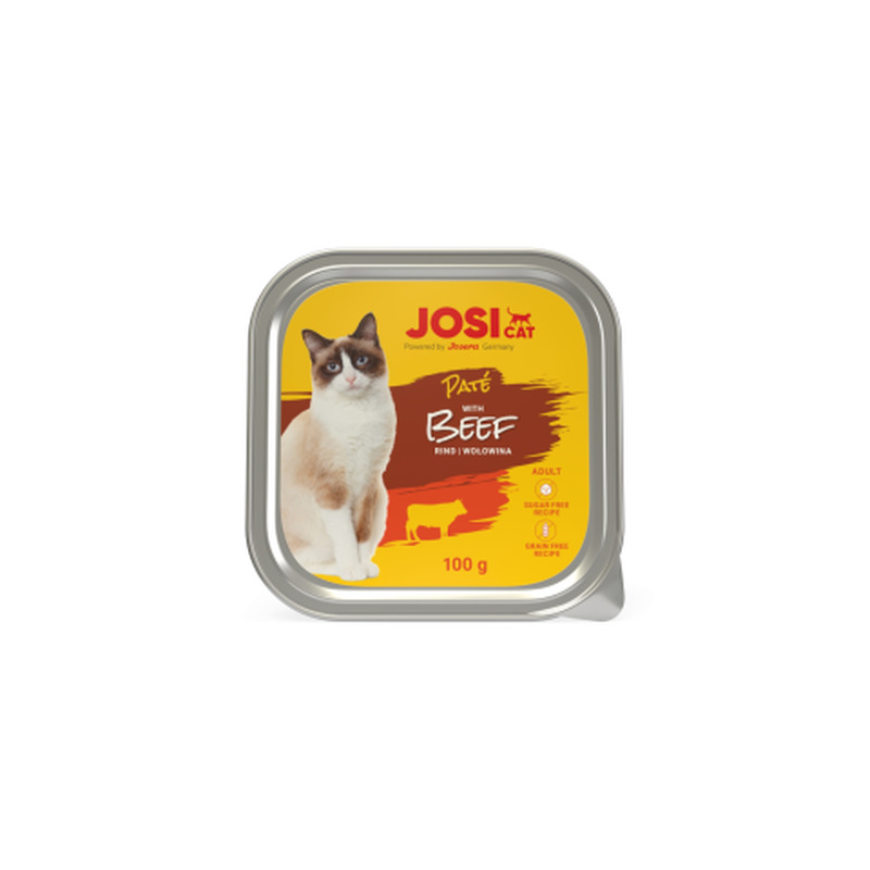 Pasteet kassidele JosiCat veisega 100g