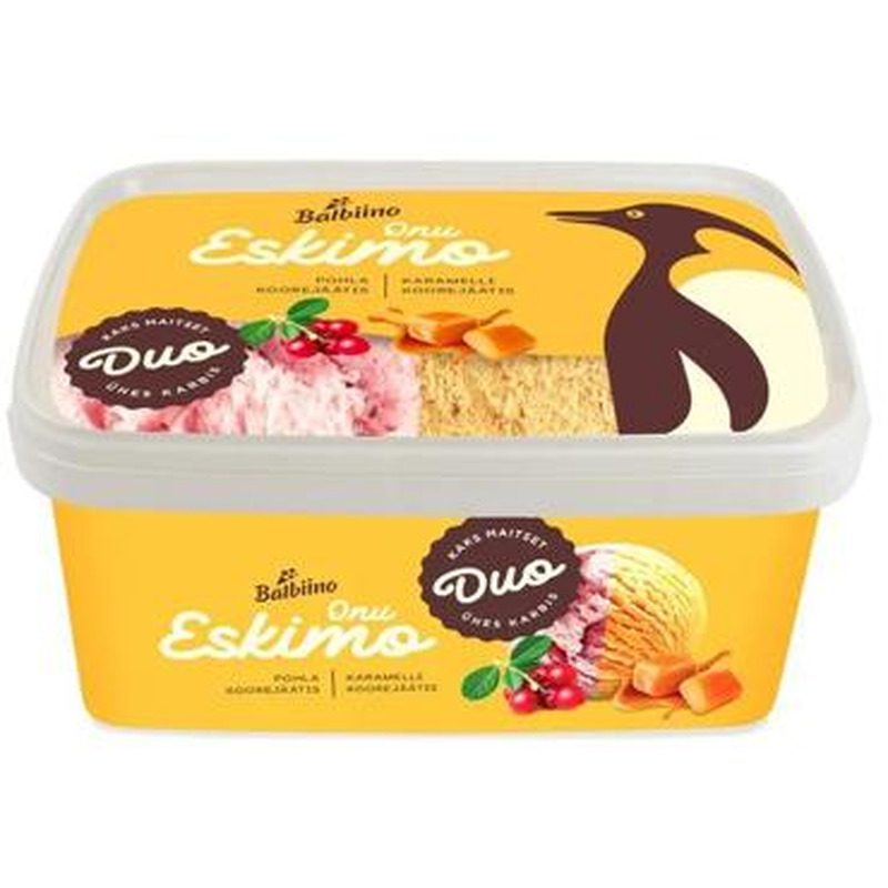 Jäätis pohla-karamelli ONU ESKIMO 680g