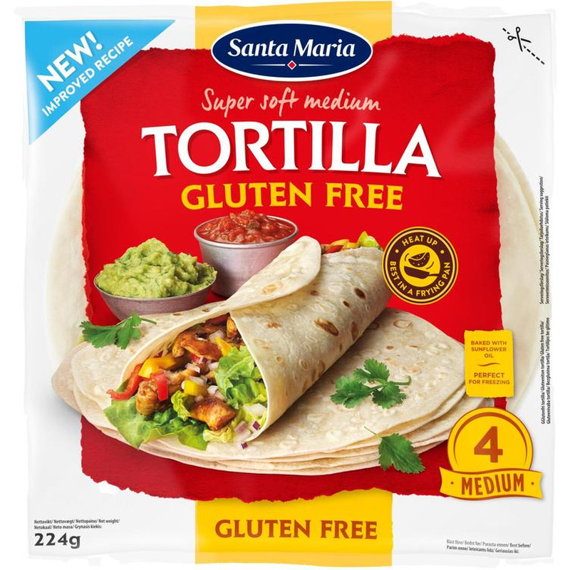 Santa maria tortilla gluteenivaba 224g