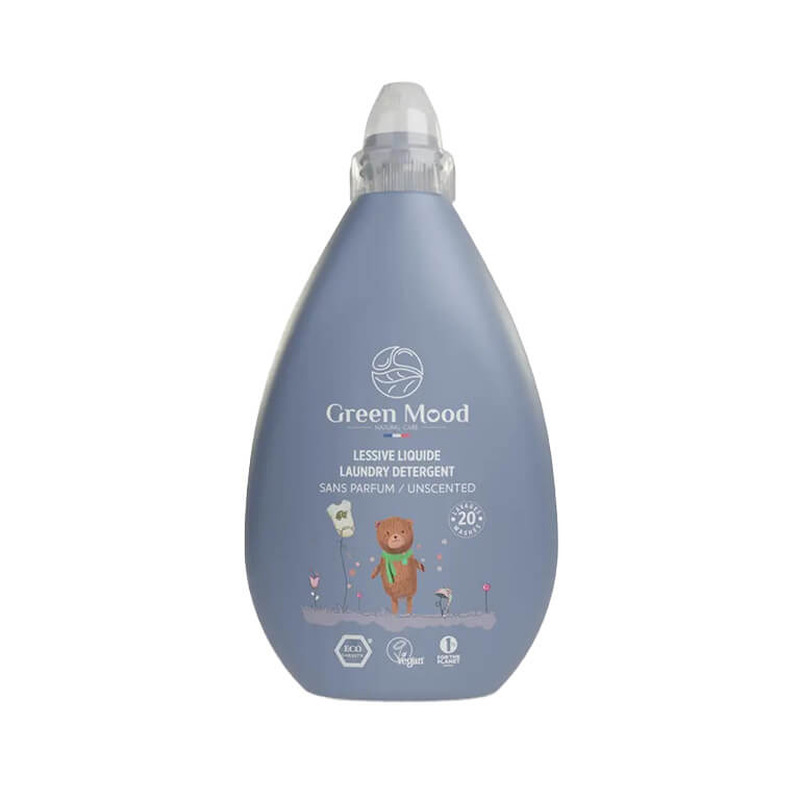 Pesugeel GREEN MOOD BABY Allergiavaba ja Lõhnatu VEGAN 1L