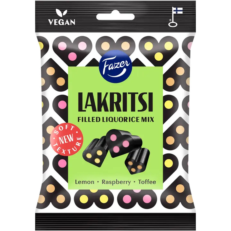 Fazer täidetud lagritsasegu kommipakk 140g