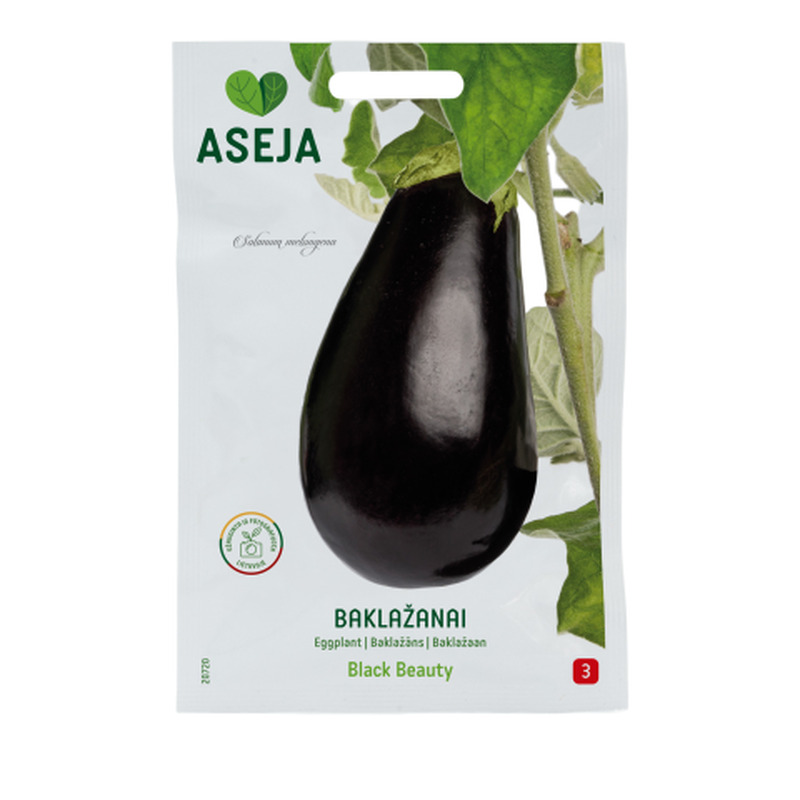 Baklažaanid Black Beauty Aseja 1g 20-0101 (B)
