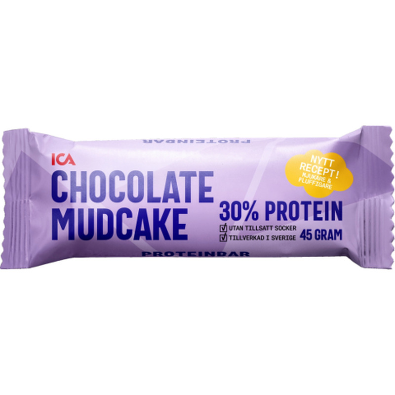 Valgubatoon Mudcake ICA šokolaadi 45g, magusainetega