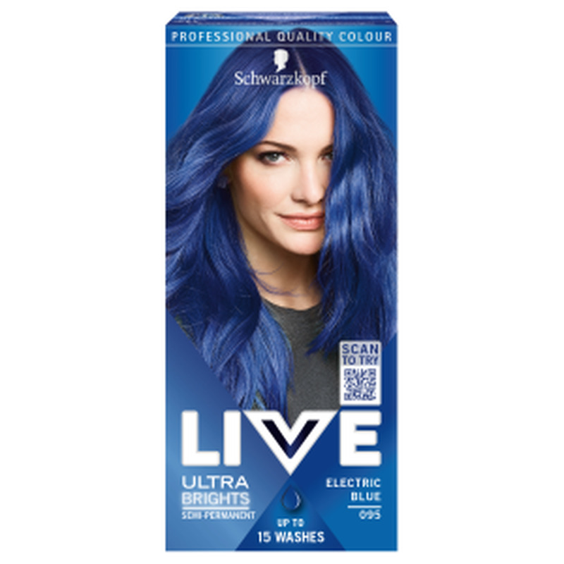 Tooniv kergvärv Live 95 Elektrisinine, SCHWARZKOPF, tk