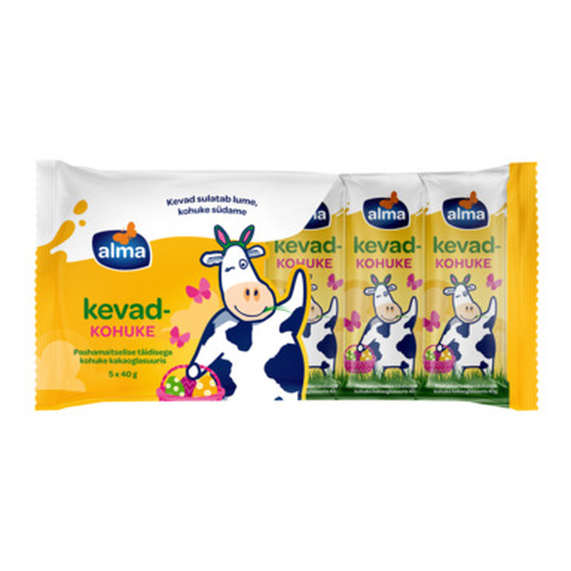 ALMA Kohuke pashamaitseline kakaoglasuuris multipakk 5x40g