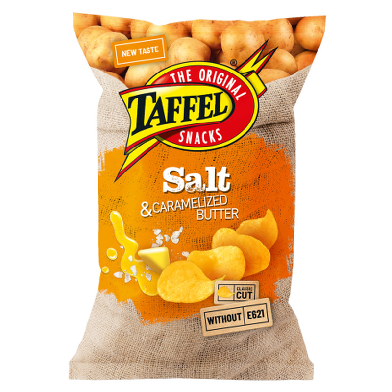 Kartulikrõpsud soola ja karamelliseeritud või maitselised Taffel 180g