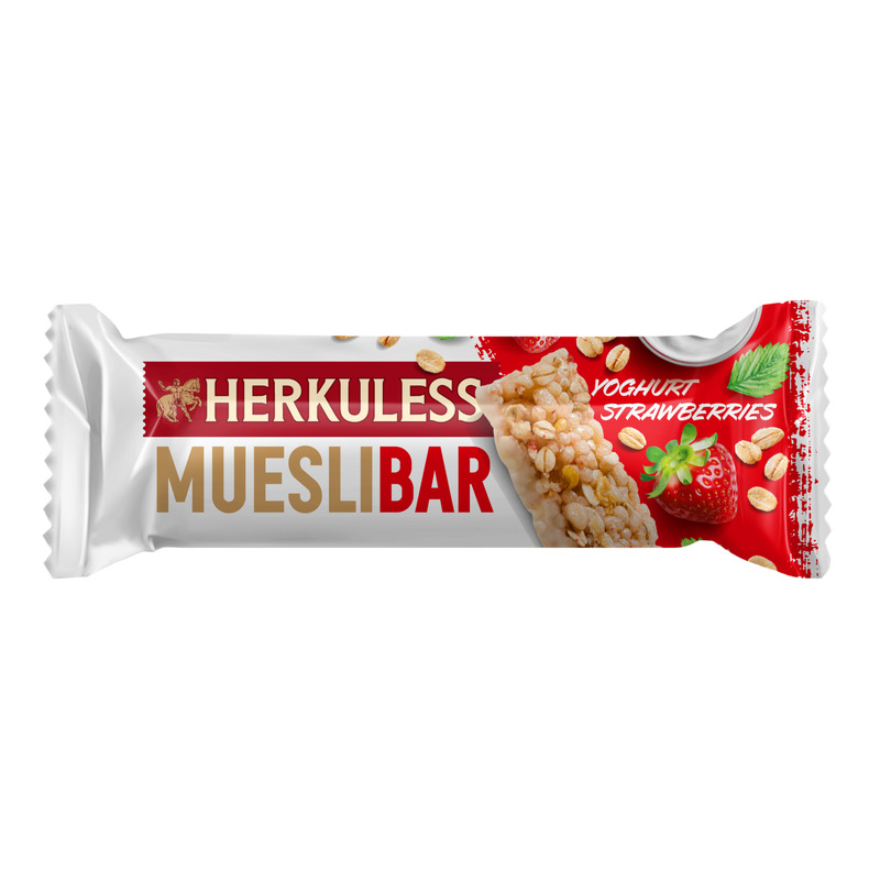 HERKULESS Müslibatoon jogurti ja maasika 25g