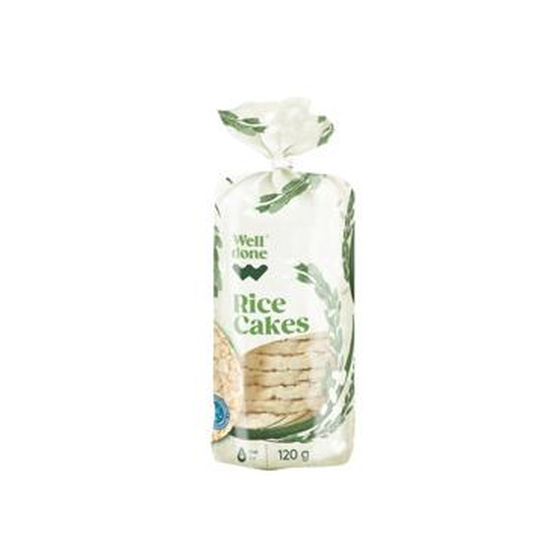 Riisivahvlid soolata WELL DONE 120g
