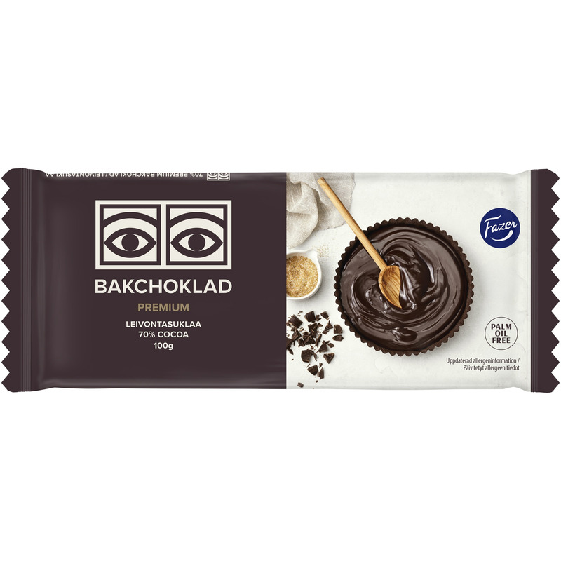 FAZER Küpsetusšokolaad ekstra tume 70% 100g