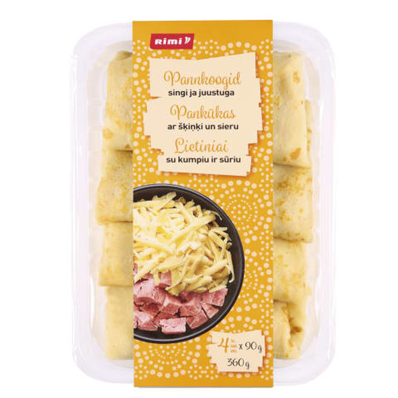 Pannkoogid singi ja juustuga 360g Rimi