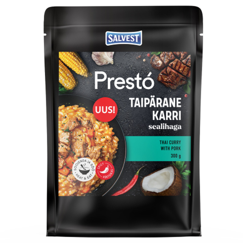 Taipärane karri sealihaga Presto 300g