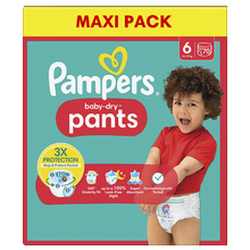 PAMPERS Baby Dry püksmähkmed S6 70 15+kg