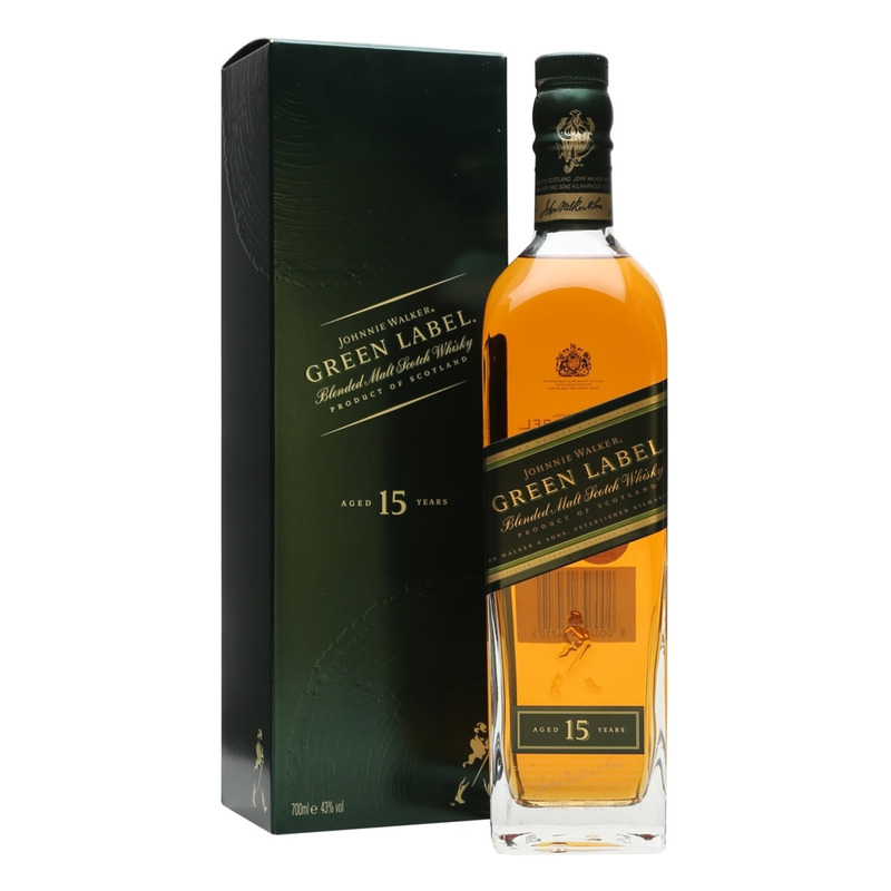 JOHNNIE WALKER Green Label 15 Years 43% 70cl(karbis)