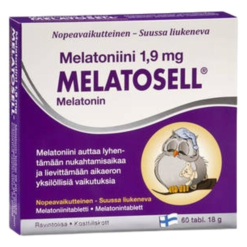 Melatosell strong tabletid 1,9 mg N60, MELATOSELL, 18 g