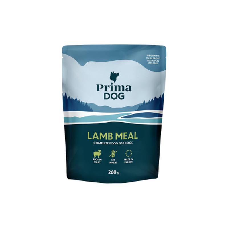 Koeratoit lambalihaga PrimaDog 260g