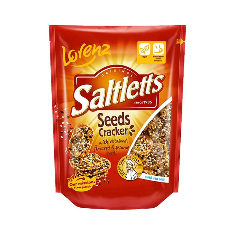 Saltletts seemnetega kreekerid, LORENZ, 100 g
