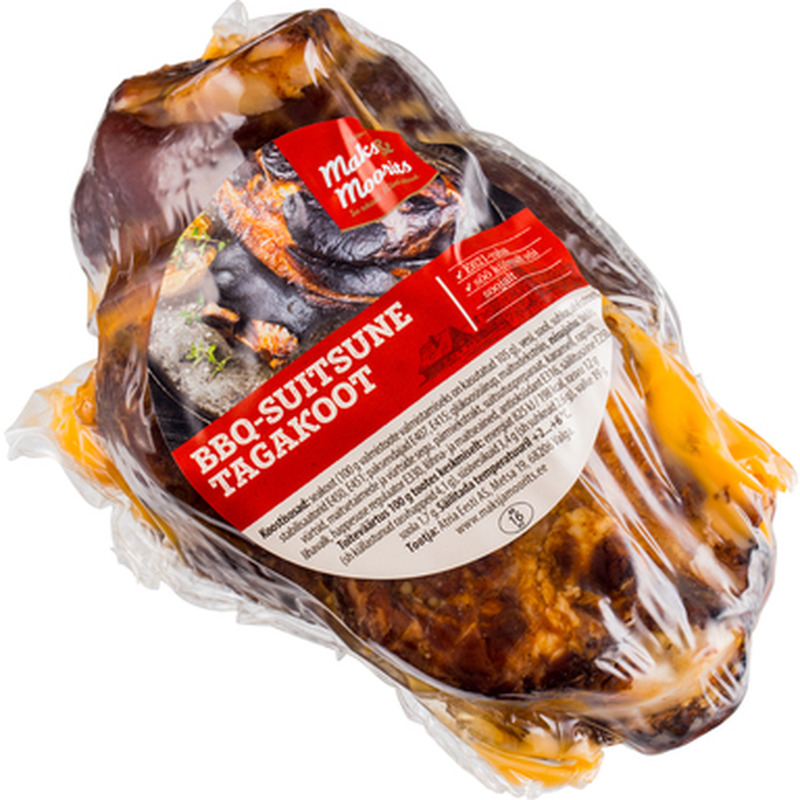 MAKS&MOORITS Eelküpsetatud BBQ-suitsune tagakoot kg (ca 1,5kg