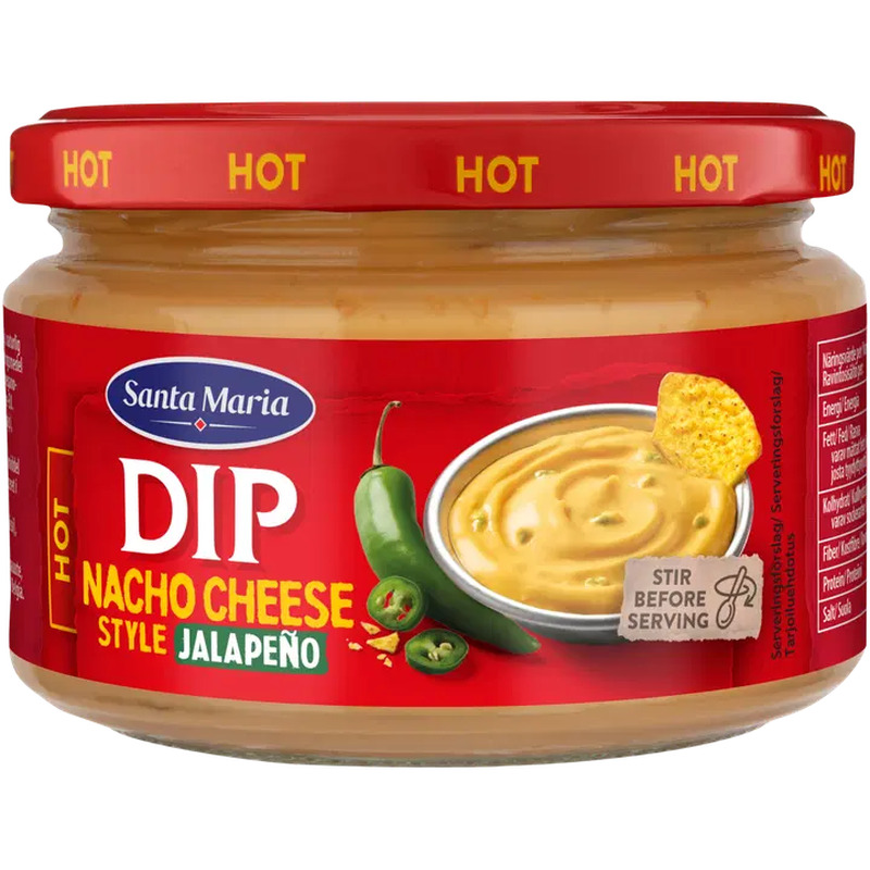 Santa Maria juustu ja jalapenoga maitsestatud dipikaste 250g