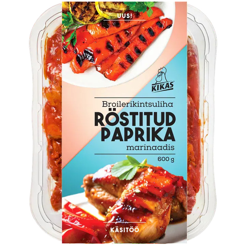 Kikas Broilerikintsuliha röstitud paprika marinaadis 600g Kikas