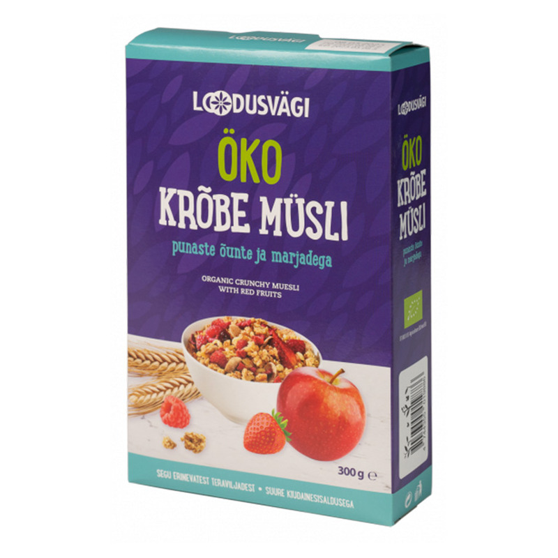 Loodusvägi ÖKO krõbe müsli õuna ja marja 300g