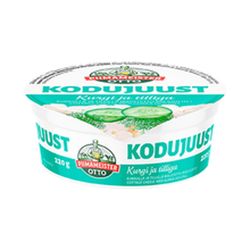 Piimameister Otto kodujuust kurgi ja tilliga 220g