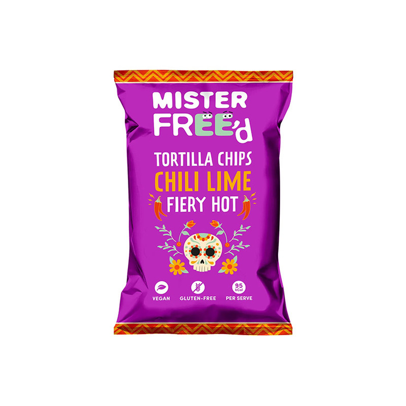 Tortilla krõpsud MISTER FREE`D tšilli-laimi maitselised 135g
