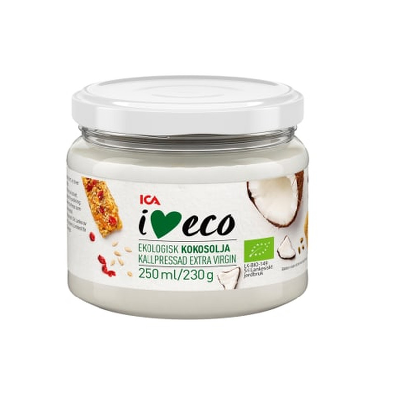 Kookospähkliõli külmpressitud Extra Virgin I Love Eco 250ml